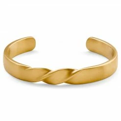 Lucleon Evan | Gold-Tone Twisted Cuff Bracelet