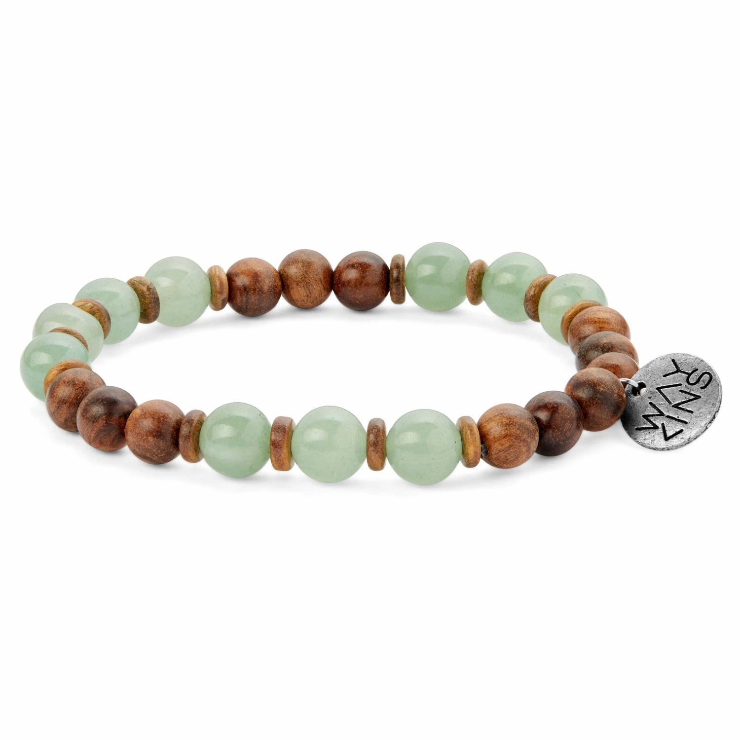 Waykins Wave | Green Aventurine & Wooden Bracelet 1 Waykins Wave | Green Aventurine & Wooden Bracelet
