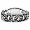 Fort Tempus Chunky Stainless Steel Fleur-De-Lis Bracelet