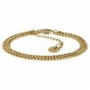 Arkai Rico | Gold-Tone Double Curb Chain Bracelet