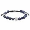 Arkai Orphic | 1/4" (6 mm) Lapis Lazuli & Silver-Tone Stainless Steel Bracelet