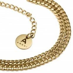 Arkai Rico | Gold-Tone Double Curb Chain Bracelet -MEN'S BRACELETS Sales Store 9 3.f5cae42bbe3659593c892a05f558796c 3