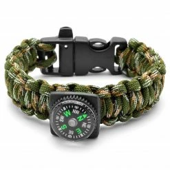 Tailor Toki Camouflage Paracord Compass Bracelet