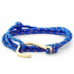 Tailor Toki Cobalt Blue & Gold-Tone Fish Hook Bracelet