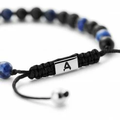 Arkai Sanatio | 6mm Black & Blue Lava Rock, Onyx & Sodalite Bracelet -MEN'S BRACELETS Sales Store bgfcfutg