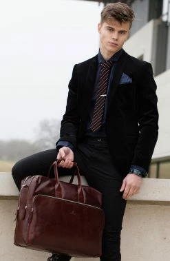 Salt & Hide Blue Buffalo Leather Bracelet -MEN'S BRACELETS Sales Store billed 1 147