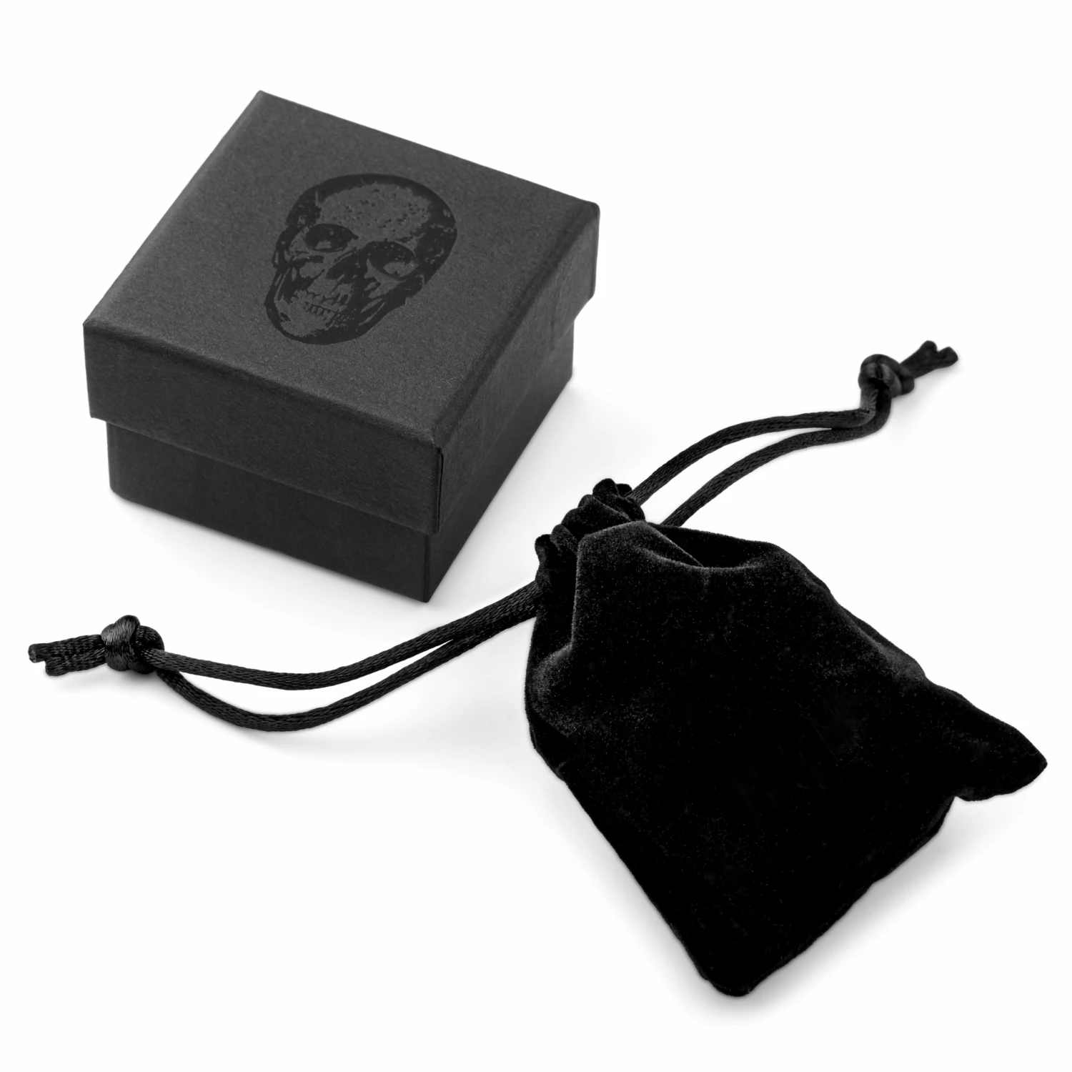 Moody Mason Jax | Grey Stainless Steel Skull Cuff Bracelet 5 Moody Mason Jax | Grey Stainless Steel Skull Cuff Bracelet - Image 5