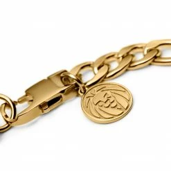 Lucleon Amager | Gold-Tone Stainless Steel Figaro Chain Bracelet -MEN'S BRACELETS Sales Store dhsh50e8381cd015ce59df7f8e929a279c1d 3