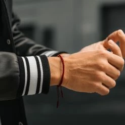 Waykins Adjustable Red Nylon Lucky Knot Bracelet 8 Waykins Adjustable Red Nylon Lucky Knot Bracelet -MEN'S BRACELETS Sales Store dsc4745 sq