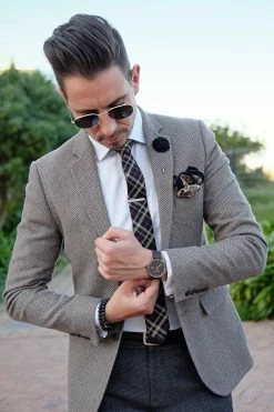 Fort Tempus Black Lava Rock & Agate Pearl Bracelet Set -MEN'S BRACELETS Sales Store dscf7781