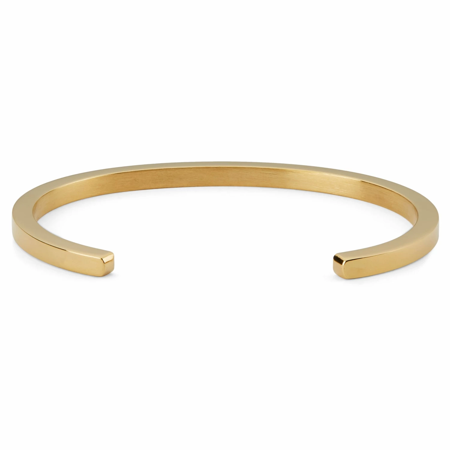 Lucleon Thin Gold-Tone Cuff Bracelet 2 Lucleon Thin Gold-Tone Cuff Bracelet - Image 2