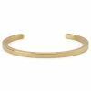 Lucleon Thin Gold-Tone Cuff Bracelet