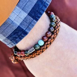 Lucleon Multicolor Natural Stone Bead Bracelet -MEN'S BRACELETS Sales Store img 1855 1