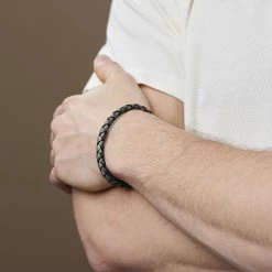 Lucleon Grey & Black Braided Leather Cord Bracelet 9 Lucleon Grey & Black Braided Leather Cord Bracelet -MEN'S BRACELETS Sales Store jwm 8b106b0a80feacd6d5c54cfbf07812bd 3