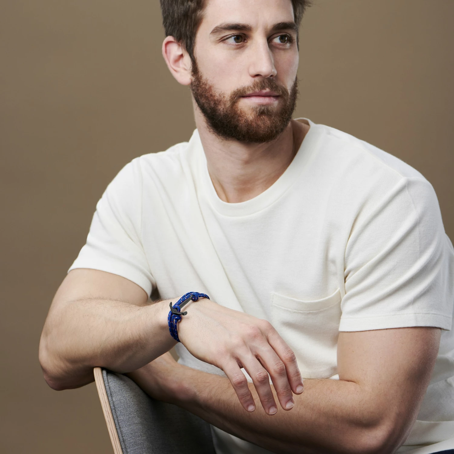 Tailor Toki Cobalt Blue & Black Anchor Bracelet 5 Tailor Toki Cobalt Blue & Black Anchor Bracelet - Image 5