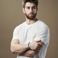 Lucleon Turquoise Natural Stone Bracelet -MEN'S BRACELETS Sales Store jwm megashoot brace 1 19725