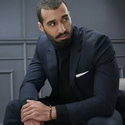 Neshraw Black Lava Rock & Tiger's Eye Tibetan Bracelet -MEN'S BRACELETS Sales Store jwm megashoot brace 1.2 11095