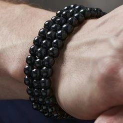 Collin Rowe Black Wood Bead Bracelet Sets -MEN'S BRACELETS Sales Store jwm megashoot brace 2 4637 bm