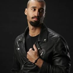 Fort Tempus All Black Braided Leather Cord Skull Bracelet -MEN'S BRACELETS Sales Store jwm megashoot bracelets 11624 1.2