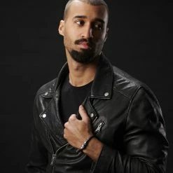 Fort Tempus Black Braided Leather Rope & Stainless Steel Skull Bracelet -MEN'S BRACELETS Sales Store jwm megashoot bracelets 11627 1.2