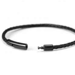 Lucleon All Black Leather & Natural Stone Bracelet Set -MEN'S BRACELETS Sales Store new packs of lydia bracelets1962