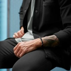 Lucleon Amager | 10mm Gunmetal Stainless Steel Rope Chain Bracelet -MEN'S BRACELETS Sales Store rst acpa collectionpage black 23149 bjarkejohansen 2