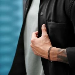 Lucleon Amager | Gunmetal Stainless Steel Figaro Chain Bracelet -MEN'S BRACELETS Sales Store rst acpa collectionpage black 23177 bjarkejohansen 3 3