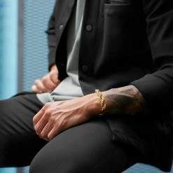 Lucleon Amager | 10mm Gold-Tone Stainless Steel Rope Chain Bracelet -MEN'S BRACELETS Sales Store rst acpa collectionpage gold 23145 bjarkejohansen 1