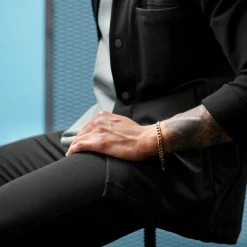 Lucleon Amager | Silver- & Gold-Tone Stainless Steel Curb Chain Bracelet -MEN'S BRACELETS Sales Store rst acpa collectionpage silvergold 23190 bjarkejohansen 1