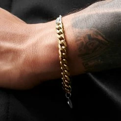 Lucleon Amager | Silver- & Gold-Tone Stainless Steel Curb Chain Bracelet -MEN'S BRACELETS Sales Store rst acpa collectionpage silvergold 23190 bjarkejohansen 1 bm