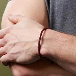 Waykins Adjustable Red Nylon Lucky Knot Bracelet 9 Waykins Adjustable Red Nylon Lucky Knot Bracelet -MEN'S BRACELETS Sales Store rst wbb 4 20600 product 1