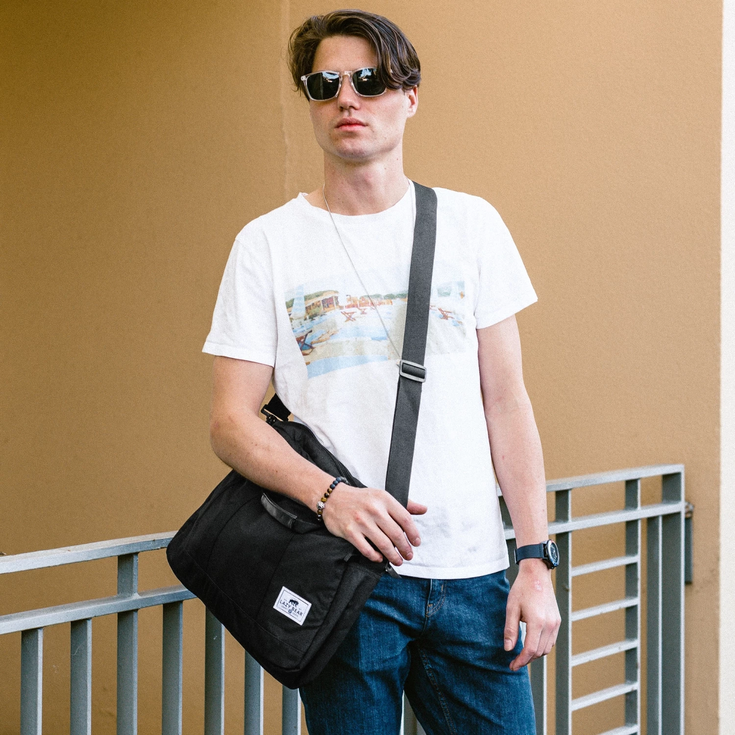 Neshraw Black Onyx & Red Tiger's Eye Lion Bracelet 5 Neshraw Black Onyx & Red Tiger's Eye Lion Bracelet - Image 5