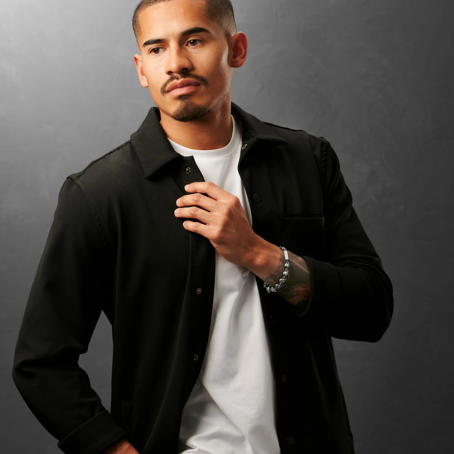 Arkai Rico | Silver-Tone Stainless Steel Skull Bracelet 5 Arkai Rico | Silver-Tone Stainless Steel Skull Bracelet - Image 5