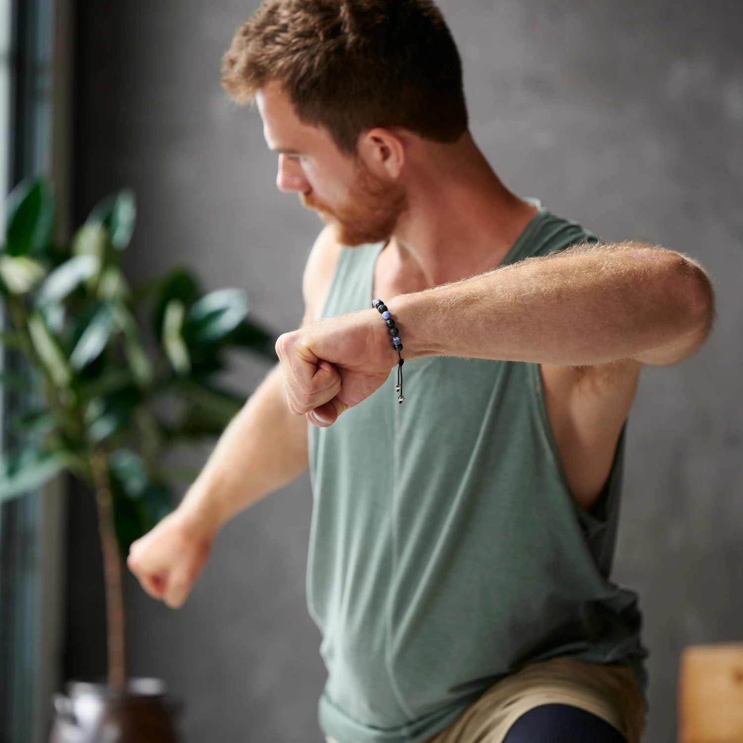 Arkai Sanatio | 8mm Black & Blue Lava Rock, Onyx & Sodalite Bracelet 3 Arkai Sanatio | 8mm Black & Blue Lava Rock, Onyx & Sodalite Bracelet - Image 3