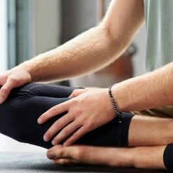 Arkai Sanatio | Grey Hematite and Stainless Steel Cross Bracelet -MEN'S BRACELETS Sales Store ste sbcl ig 1x1 bracelet arkai 23674 4444