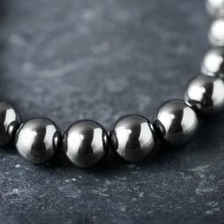 Arkai Sanatio | Grey Hematite & Nylon Bracelet -MEN'S BRACELETS Sales Store ste sbcl ig 1x1 bracelet arkai 23675 3