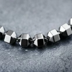 Arkai Sanatio | Grey Hematite & Stainless Steel Bracelet -MEN'S BRACELETS Sales Store ste sbcl ig 1x1 bracelet arkai 23684 1 2