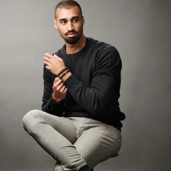 Lucleon Miro | Black Lava Rock, Coconut & Tiger's Eye Bracelet Set 9 Lucleon Miro | Black Lava Rock, Coconut & Tiger's Eye Bracelet Set -MEN'S BRACELETS Sales Store ste spring2021 ig bracelet 14579 21 1