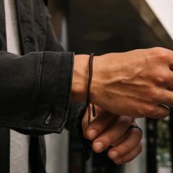 Waykins Adjustable Brown Nylon Lucky Knot Bracelet -MEN'S BRACELETS Sales Store trendhim september 2020 set 10 1224 sq