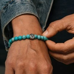 Lucleon Turquoise Natural Stone Bracelet -MEN'S BRACELETS Sales Store trendhim september 2020 set 8 1151 sq 1